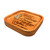 The image shows the cedar serenity prayer trinket dish on a flat surface. 