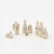 White & Gold Nativity, Set of 9