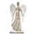Mango Wood Angel Metal Wings Shelf Sitter