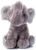 The image shows the front view of an elephant plush.