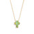 Green Faithful Artful Cross Necklace, 16"