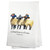 The image shows a sheep dish towel with the saying,  “A Friend Loves at All Times” – Proverbs 17:17.