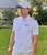 Men's MOTB Print Polo, Blue & White 
