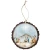 Watercolor Nativity Blue Wood Ornament