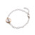 Sterling Silver & Gold- Filled Cross Bracelet