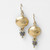 Gold Plated Hematite Pomegranate Earrings