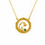 Icon Flower Emerald Round Necklace