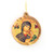 Icon Virgin Mary Olive Wood Ornament 