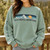 Faith Move Mountains Teal Sweatshirt