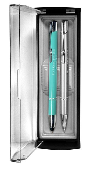 Tiffany Blue/Silver Adoration Pen Set - Museum of the Bible Store