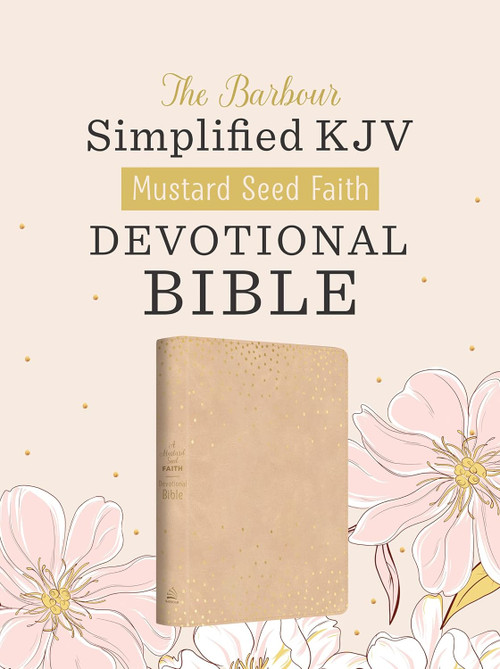 SKJV Mustard Seed Faith Devotional Bible, Beige Polka Dots
