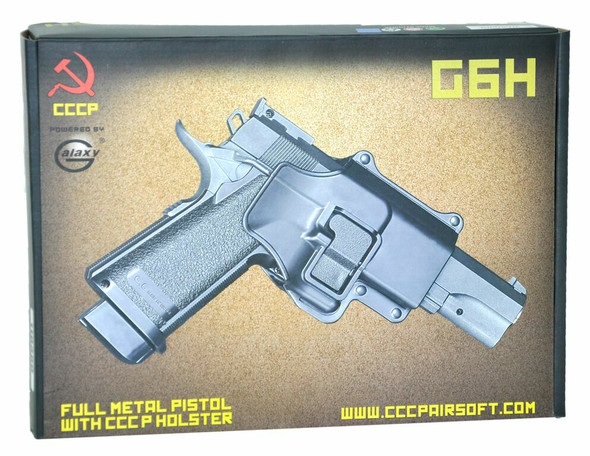 Galaxy G6H Full Metal Spring Pistol with Holster in Radioactive Green