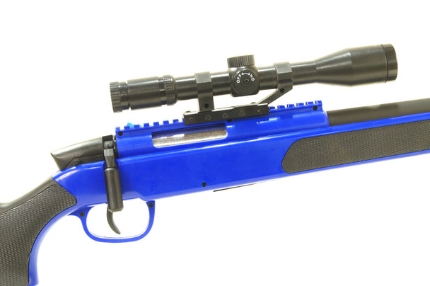 Cyma ZM51 bolt action sniper rifle with scope & bipod in Blue
