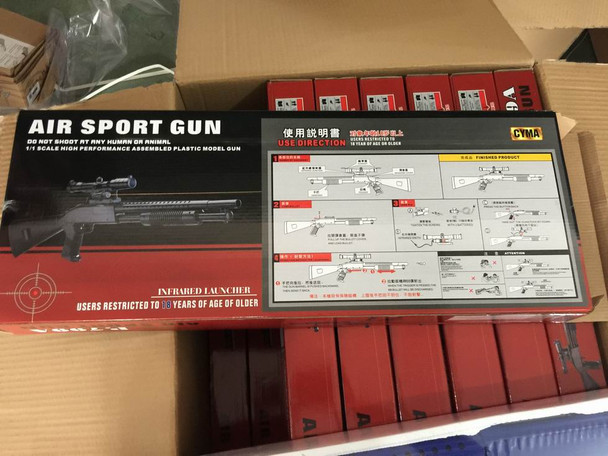 Cyma P799A Pump Action Shotgun with scope in box