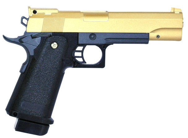 Galaxy G6 Full Metal Spring Pistols in gold/black