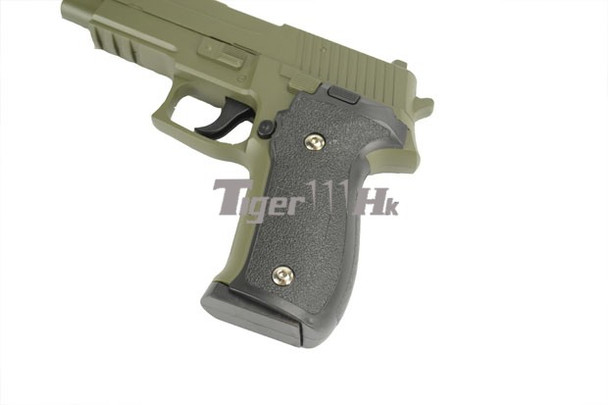 Galaxy G26D Metal pistol With Rail in Olive Green