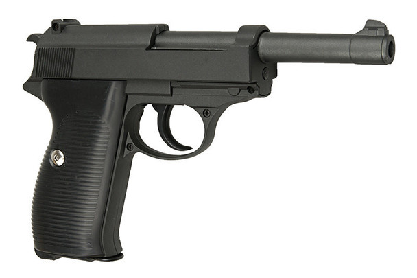 Galaxy G21 Metal Walther P38 pistol in Black