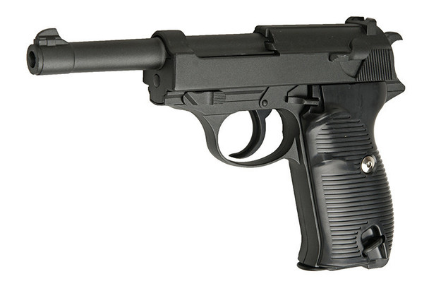 Galaxy G21 Metal Walther P38 pistol in Black