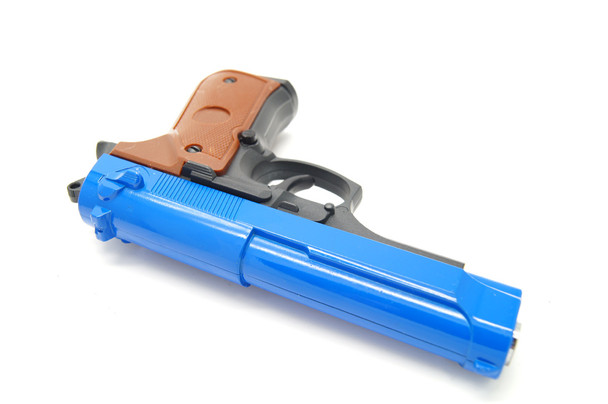 Galaxy G22 Metal Spring Pistol in Blue