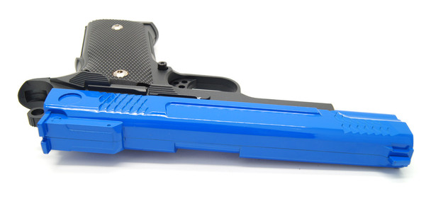 Galaxy G20 Full Scale M945 Pistol in Full Metal in Blue
