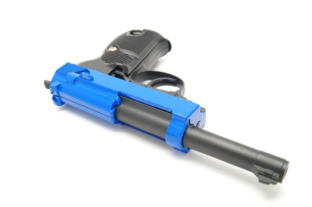 Galaxy G21 Full Metal Walther P38 BBGun in Blue