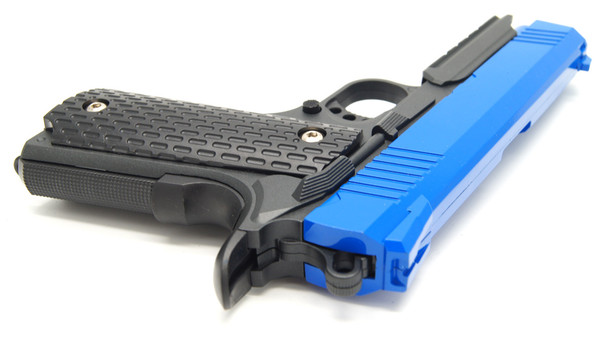 Galaxy G25H Full Metal Spring Pistol With Holster in Radioactive Green