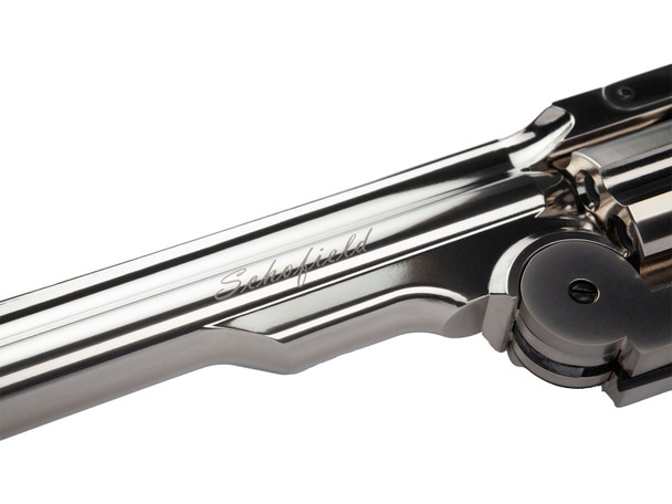 ASG Schofield 6" Airsoft Revolver in Silver with Ivory Grip (19795)