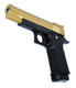 Galaxy G6 Full Metal Spring Pistols in gold/black
