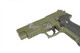 Galaxy G26D Metal pistol With Rail in Olive Green
