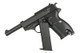 Galaxy G21 Metal Walther P38 pistol in Black