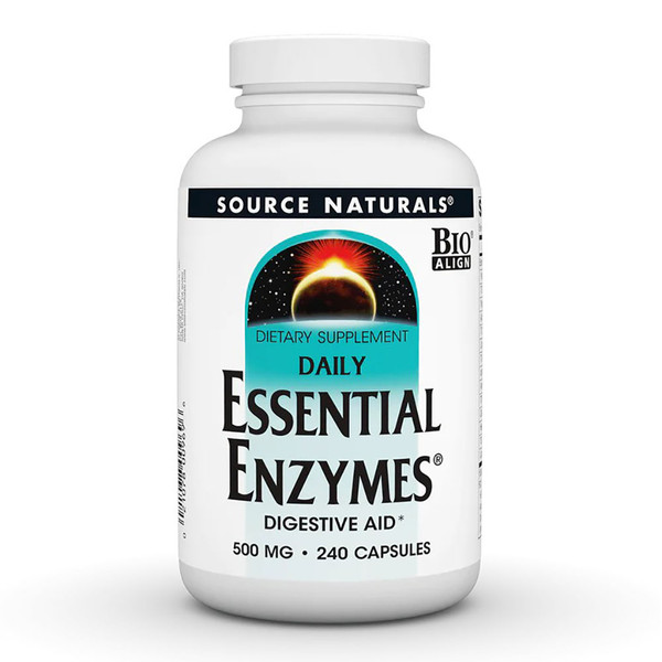 Source Naturals Essential Enzymes 500mg 240 Caps