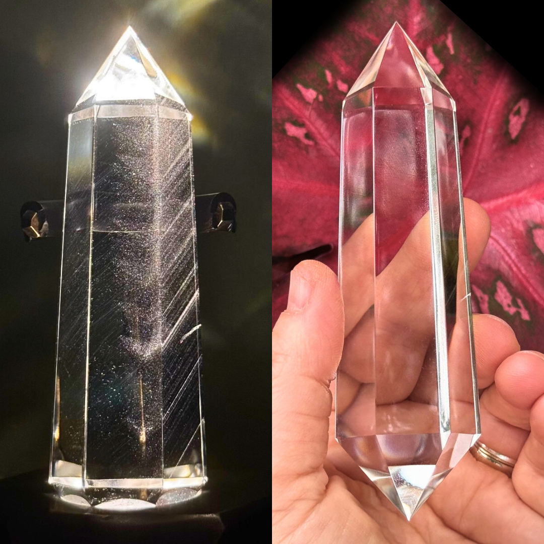 Vogel Wands with Natural Inclusions, Facets (140 Grams)