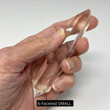 6-Faceted Vogel-Inspired Clear Quartz Wand Generators SMALL