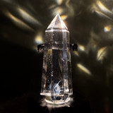 Vogel Wands with Blue Ray Needles and Floating Crystals, 6 Facets (172 Grams)