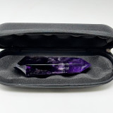 Natural Vogel Amethyst Crystal Wand with Rainbows - 6 Facets -(252g)