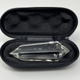 Brazilian Clear Quartz Vogel Crystal Wand, 8 Facets • 227 Grams