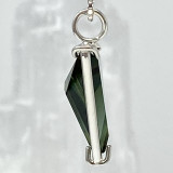 Siberian Green Quartz Angelic Star Crystal Pendant Set in Silver Siberian Green Quartz Angelic Star Crystal Pendant Set in Silver
