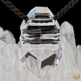 Carved Brazilian Rose de France Pendant by Lawrence Stoller