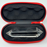 Natural Brazilian Clear Quartz  Wand w/ Smoke Wisps - 6 Facets - 208 grams