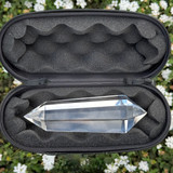 Angelic X-Large Vogel-Eredyon© Clear Quartz  Wand ~ 6 Facets (505g)