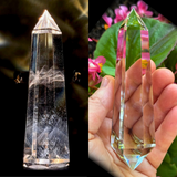 Vogel Wands with a Variety of Natural Inclusions, 6 Facets (132 Grams)