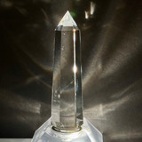 'Shooting Star' Vogel Wand with Angel Hair Rutile, 6 Facets (107 Grams)