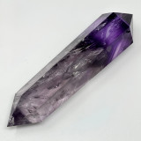 Amethyst Vogel Crystal Wands with Rainbows