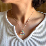 David Lemurian Quartz w/ Rainbow Dichroic Glass