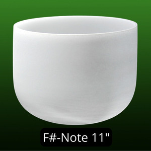 Premium Crystal Singing Bowl F# -Note, 11" Perfect Pitch 432 Hz Premium Crystal Singing Bowl F# -Note, 11" Perfect Pitch 432 Hz