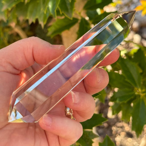 Vogel-Eredyon Natural Brazilian Clear Quartz Wand - 6 Facets -120+grams Vogel-Eredyon Natural Brazilian Clear Quartz Wand - 6 Facets -120+grams