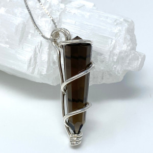 NEW! Smoky Quartz Kabbalistic Crystal™ set in Sterling Silver NEW! Smoky Quartz Kabbalistic Crystal™ set in Sterling Silver
