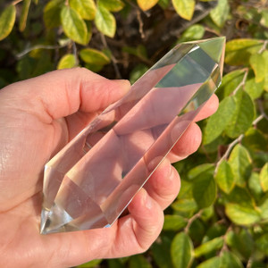 Reduced Price! Natural Brazilian Clear Quartz Wand - 6 Facets -200+grams Reduced Price! Natural Brazilian Clear Quartz Wand - 6 Facets -200+grams