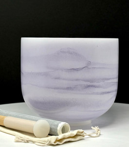Amethyst Gemstone Bowl, 9" A-Note, Perfect Pitch - 432 Hz Amethyst Gemstone Bowl, 9" A-Note, Perfect Pitch - 432 Hz