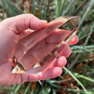 Brazilian Smoky Quartz Crystal Wand, 6 Facets, 321g